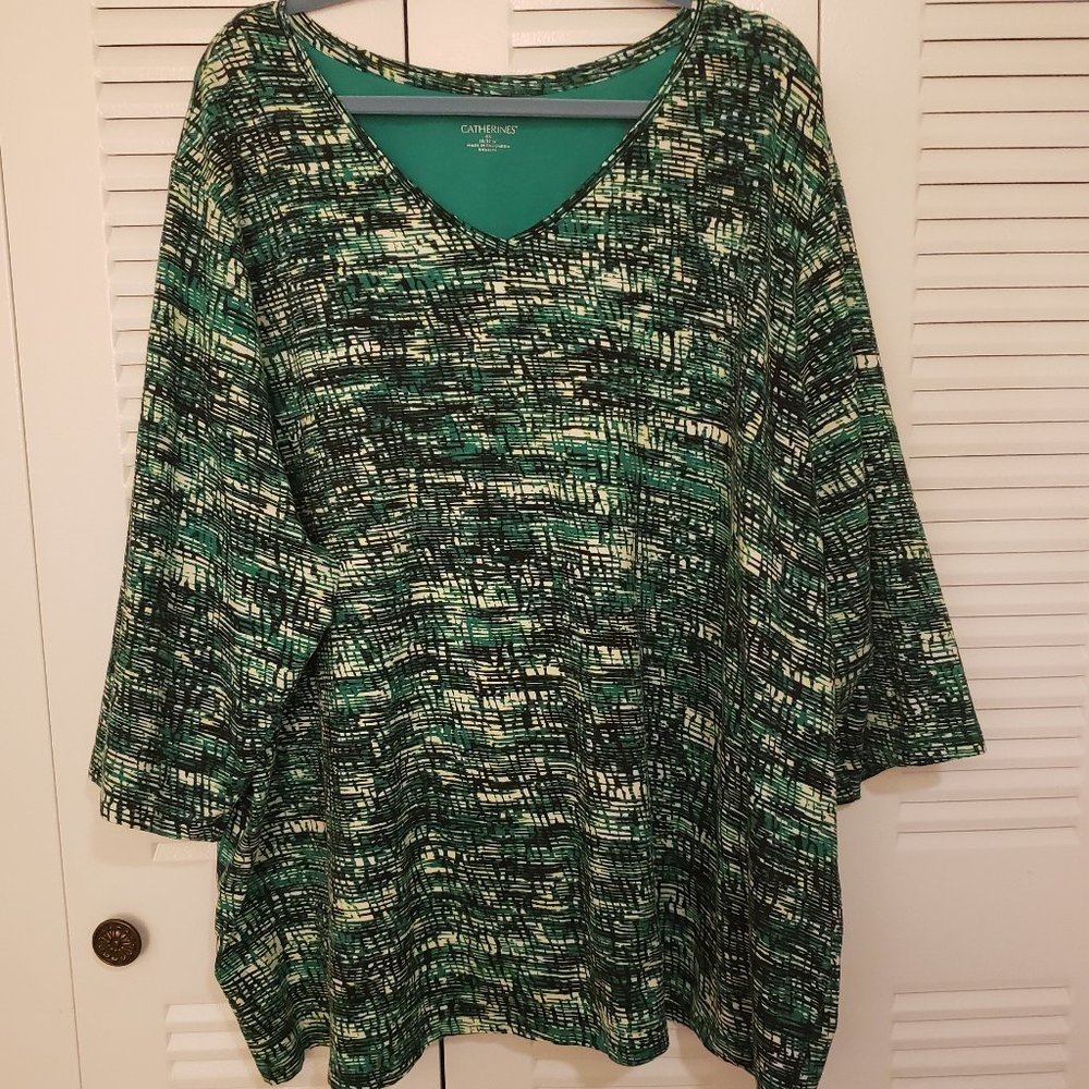 4XCatherines Long Sleeve, V Neck, Nice Quality